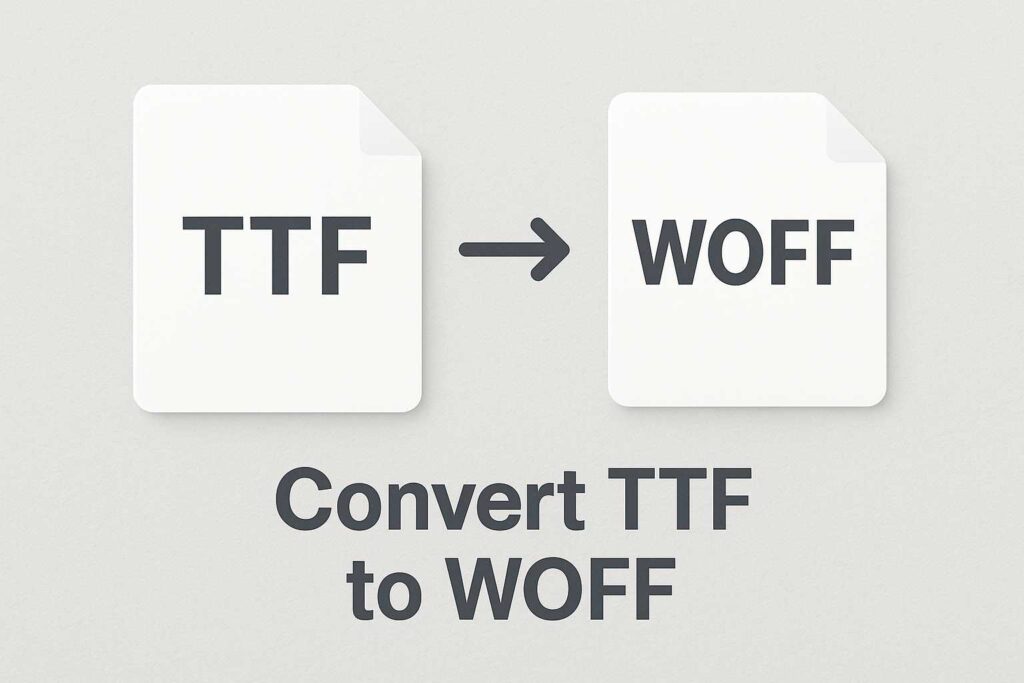 Convert Font Ttf To Woff 